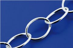 Verlängerungsketten (ø 7.8 x 5.8 mm) / 925 Silber
