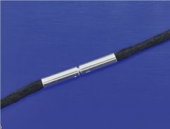 Stoffbänder mit Bajonettverschluss / 925 Silber