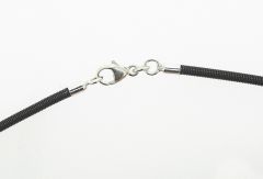 Spiralcollier m. Endkappen u. Karabiner (Ø 2.10 mm)