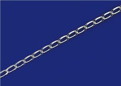 Panzerketten weit / lose (ø 2.8x1.3mm) / 925 Silber