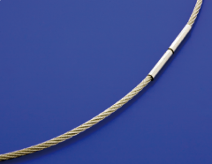 Edelstahlcollier mit Bajonettverschluss / einreihig
