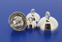 Endkappen mit Innenstift / 925 Silber
