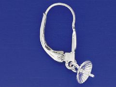 Klappbrisuren Öse längs, Schüssel hängend / 925 Silber