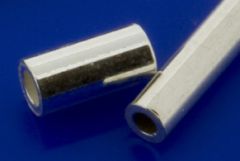 Röhrchen fugenlos, gerade / 925 Silber 1