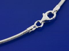Schlangenketten mit Karabiner (ø 1.6 mm) / 925 Silber