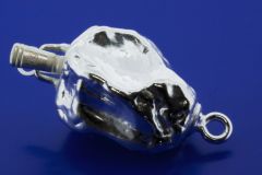 Schliesse Stein / grob / 925 Silber