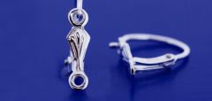 Klappbrisuren mit Vorderverschluss  / 925 Silber