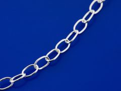 Ösenketten oval mit Karabiner (ø 5.5x3.5 mm)