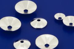 Halblinsen spitz zulaufend / 925 Silber