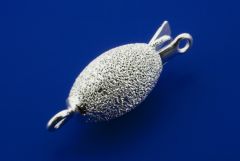 Schliesse Olive / diamantiert / 925 Silber