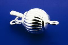 Kugelschliessen gerillt / 925 Silber