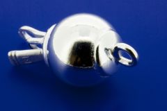Kugelschliessen glatt / 925 Silber