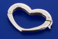 Kettenverbinder / Herzform / 925 Silber