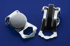 Ohrclips mit Platte / 925 Silber