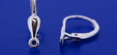 Klappbrisuren mit Öse quer / 925 Silber