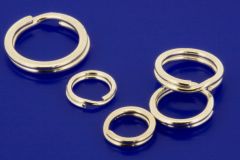 Spaltringe / 925 Silber