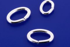 Biegeringe oval offen / 925 Silber