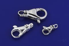 Karabiner mit Drehöse / 925 Silber