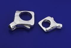 Karabiner / Viereck / 925 Silber
