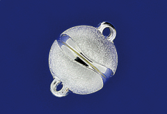 Magnetschliessen / Welle / 925 Silber