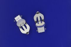 Ohrclips mit Platte / 925 Silber