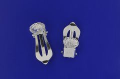 Ohrclips mit Schüssel und Stift / 925 Silber