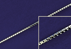 Veneziaketten mit Federring (ø 0.6 mm) / 925 Silber