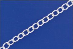Ösenketten oval / lose (ø 3,70 x 2,80 mm) / 925 Silber