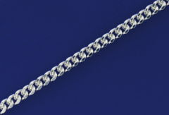 Panzerketten mit Karabiner (ø 0.7 mm) / 925 Silber