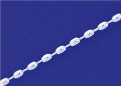 Kugelketten oval mit Karabiner (ø 1.5 mm) / 925 Silber