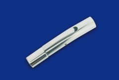 Clickverschluss / Rund / Edelstahl