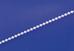 Kugelketten fein mit Federring (ø1.1mm) / 925 Silber