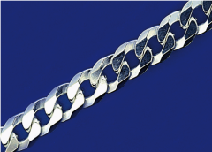 Panzerketten mit Karabiner (ø 7 mm) / 925 Silber