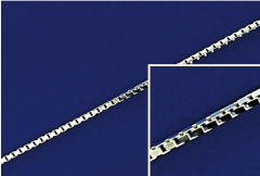 Veneziaketten Karabiner (ø0.9mm) / 925 Silber
