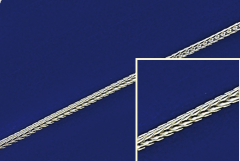 Fuchsschwanzketten mit Karabiner (ø 1.10 mm) / 925 Silber