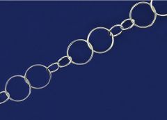 Fantasieketten mit Karabiner (ø 6.6x6.6mm / 10x10mm) / 925 Silber