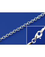 Erbsketten mit Karabiner (ø 1.8 mm) / 925 Silber