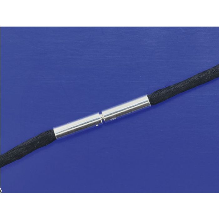 Stoffbänder mit Bajonettverschluss / 925 Silber