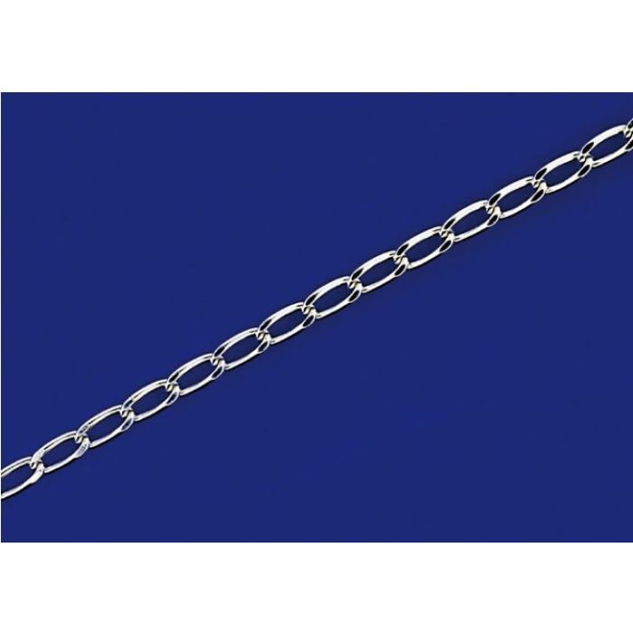 Panzerketten weit / lose (ø 2.8x1.3mm) / 925 Silber