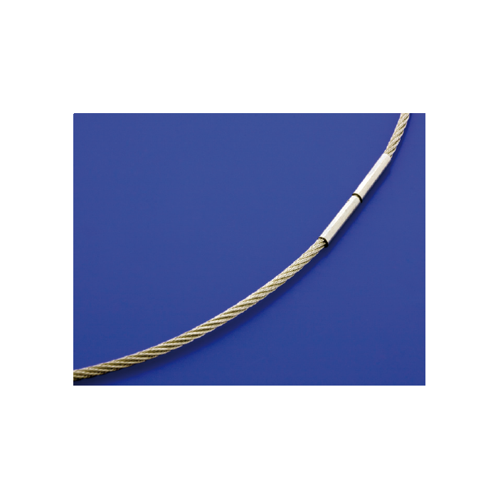 Edelstahlcollier mit Bajonettverschluss / einreihig