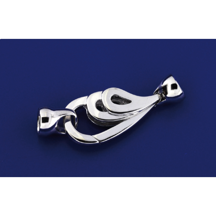 Designschliesse mit Kappe inkl Stift / 925 Silber