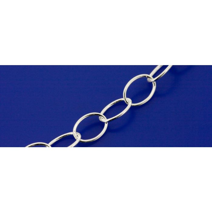 Ösenketten oval / lose (ø 7.5x5.5mm) / 925 Silber