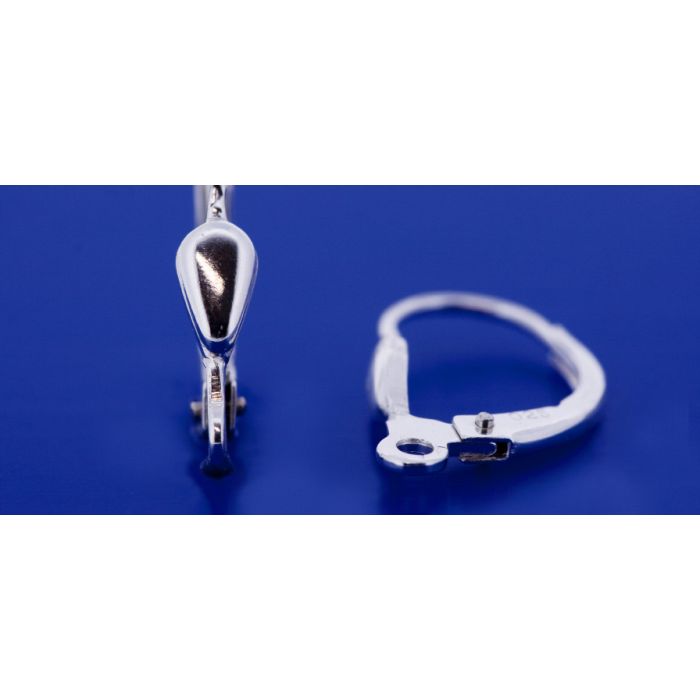 Klappbrisuren mit Öse längs / 925 Silber