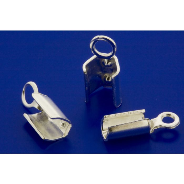 Endkappen für Draht / Nylon / Kautschuk / Leder / 925 Silber