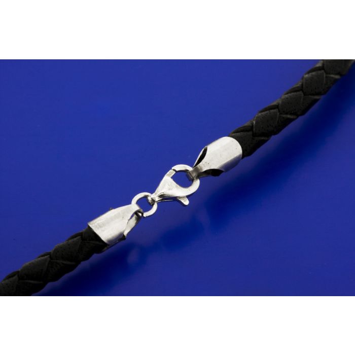 Flechtkordeln (Ziege) mit Endkappen und Karabiner (ø 3 mm)