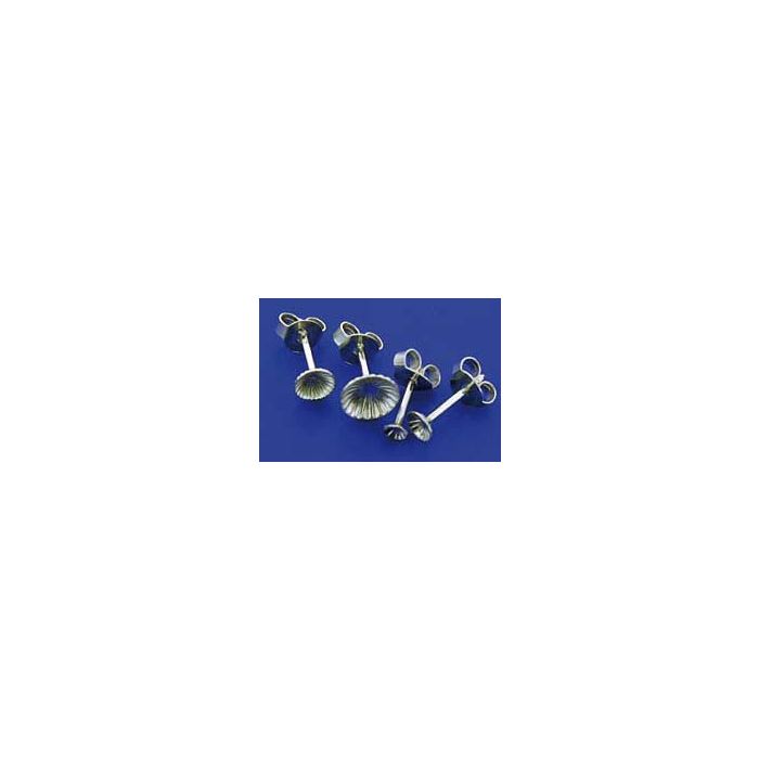 Ohrstecker mit Schüssel ohne Stift / incl. Ohrmutter / 925 Silber