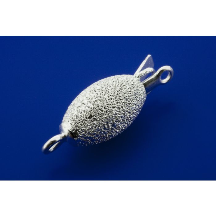 Schliesse Olive / diamantiert / 925 Silber