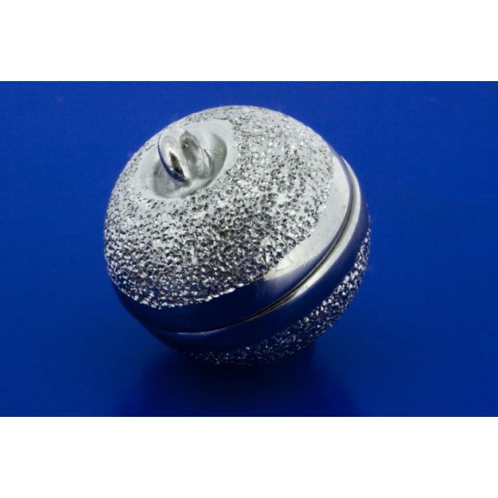 Magnetschliessen / Kugelform / brillantiert / 925 Silber 1