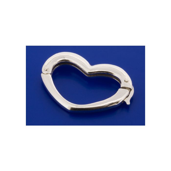 Kettenverbinder / Herzform / 925 Silber