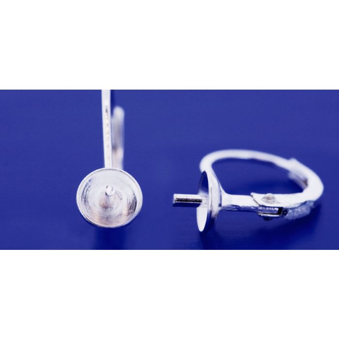Klappbrisuren mit Schüssel und Stift / 925 Silber